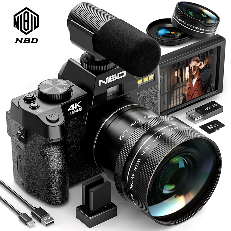 Korean Lifestyle Vlogs - NBD S100F 48MP 4K Digital Camera
