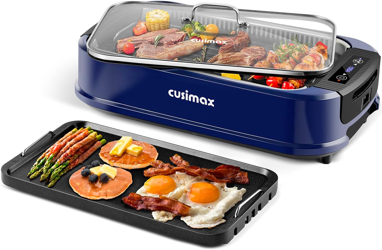 Korean Bbq Grill - Smokeless Indoor Grill 1500W with LED