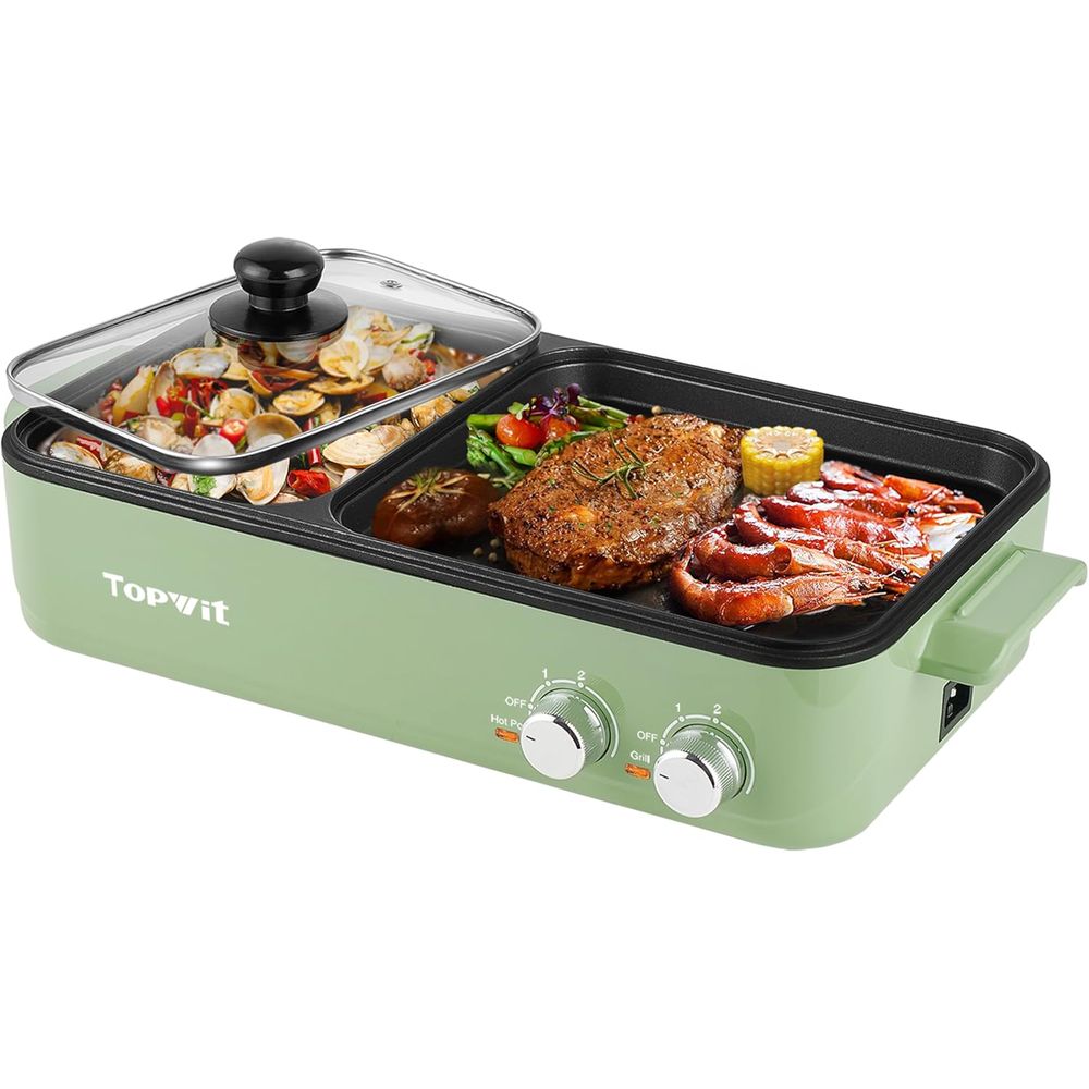 Korean Bbq Grill - Hot Pot Electric with Grill, 2