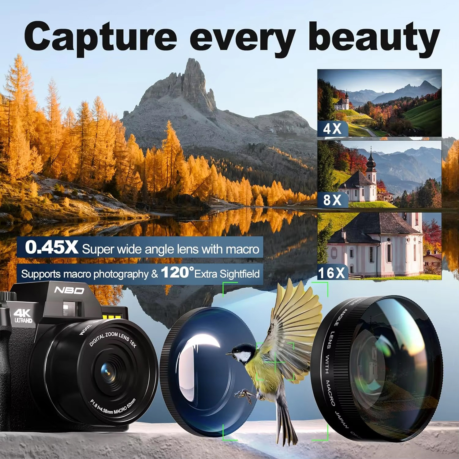 NBD S100F 48MP 4K Digital Came - огляд і ціна Korean Lifestyle Vlogs