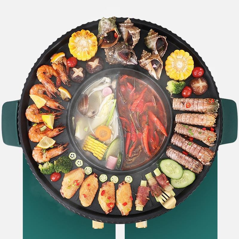 1600W Electric Multi-Cooker wi - огляд і ціна Korean Bbq Grill