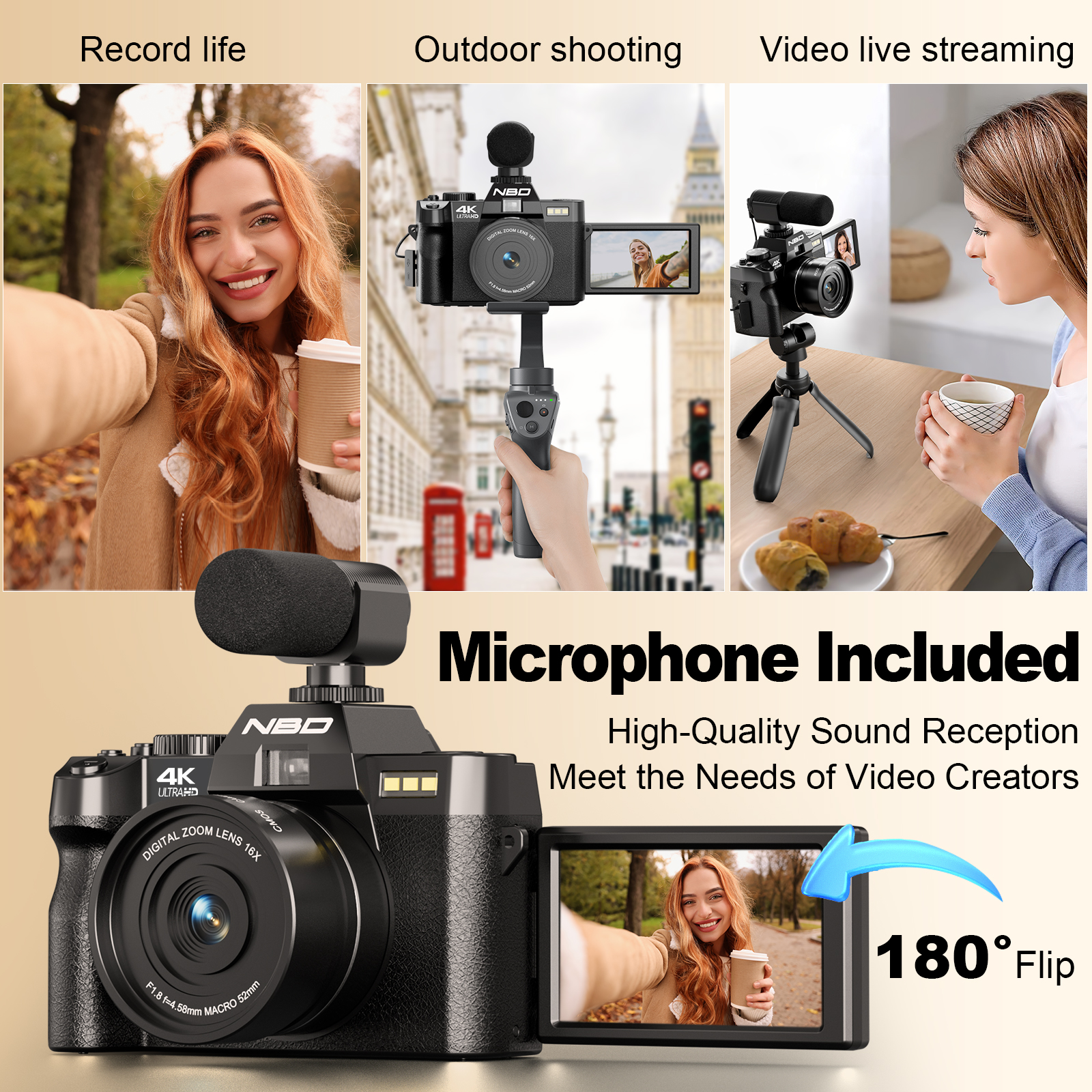 NBD S100F 48MP&4K Digital Came - огляд і ціна Korean Lifestyle Vlogs