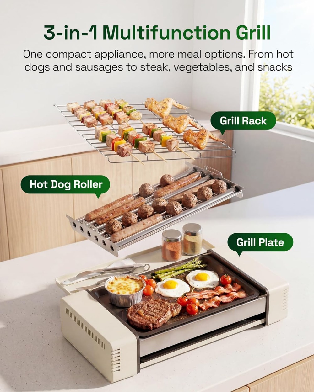 3-in-1 Smokeless Indoor Grill  - огляд і ціна Korean Bbq Grill