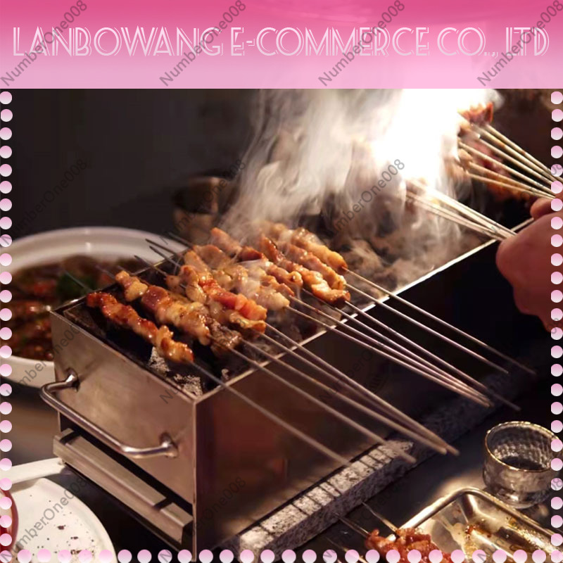 Portable Stainless Steel Skewe - огляд і ціна Korean Bbq Grill
