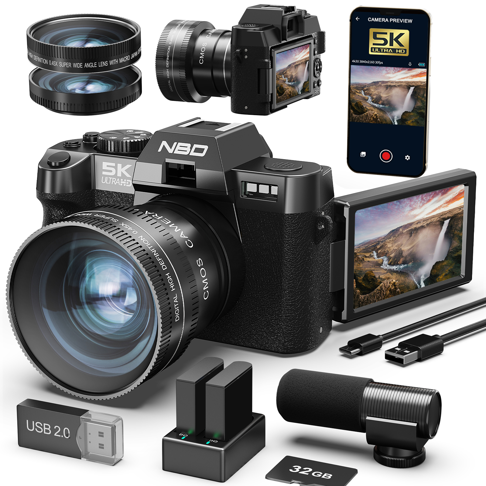 NBD 48MP&4K Digital Cameras fo - огляд і ціна Korean Lifestyle Vlogs