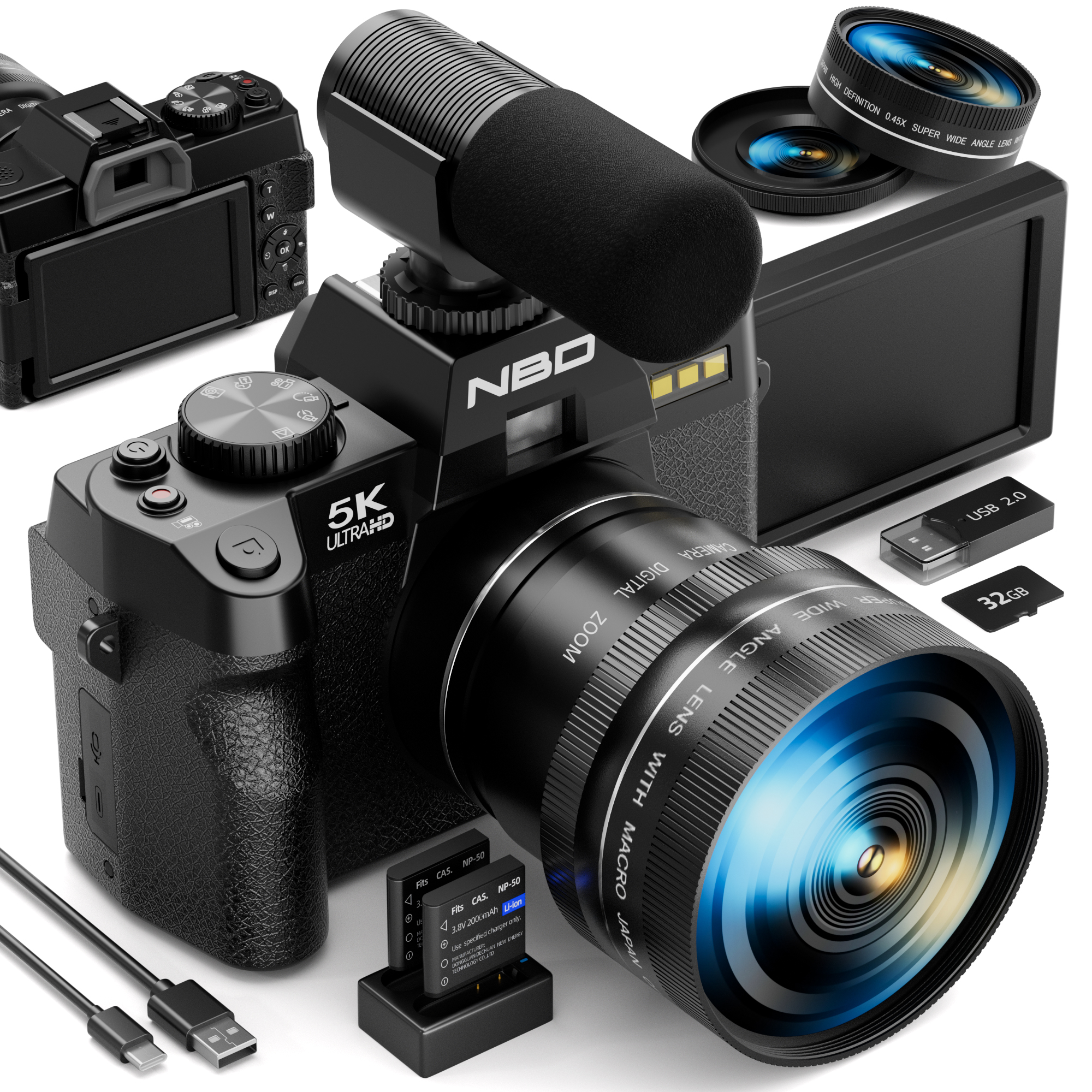 NBD 5K 48MP Digital Cameras fo - огляд і ціна Korean Lifestyle Vlogs