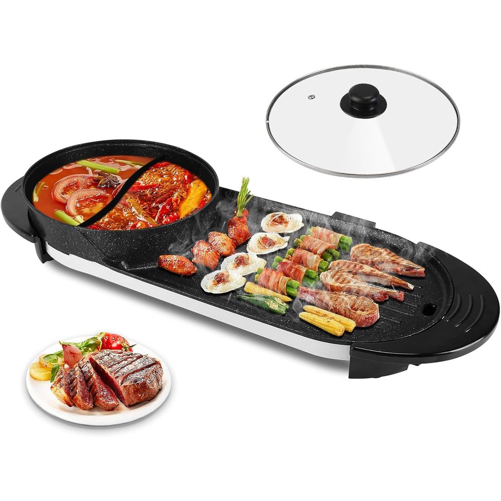 Hot Pot Electric with Grill, 2 - огляд і ціна Korean Bbq Grill