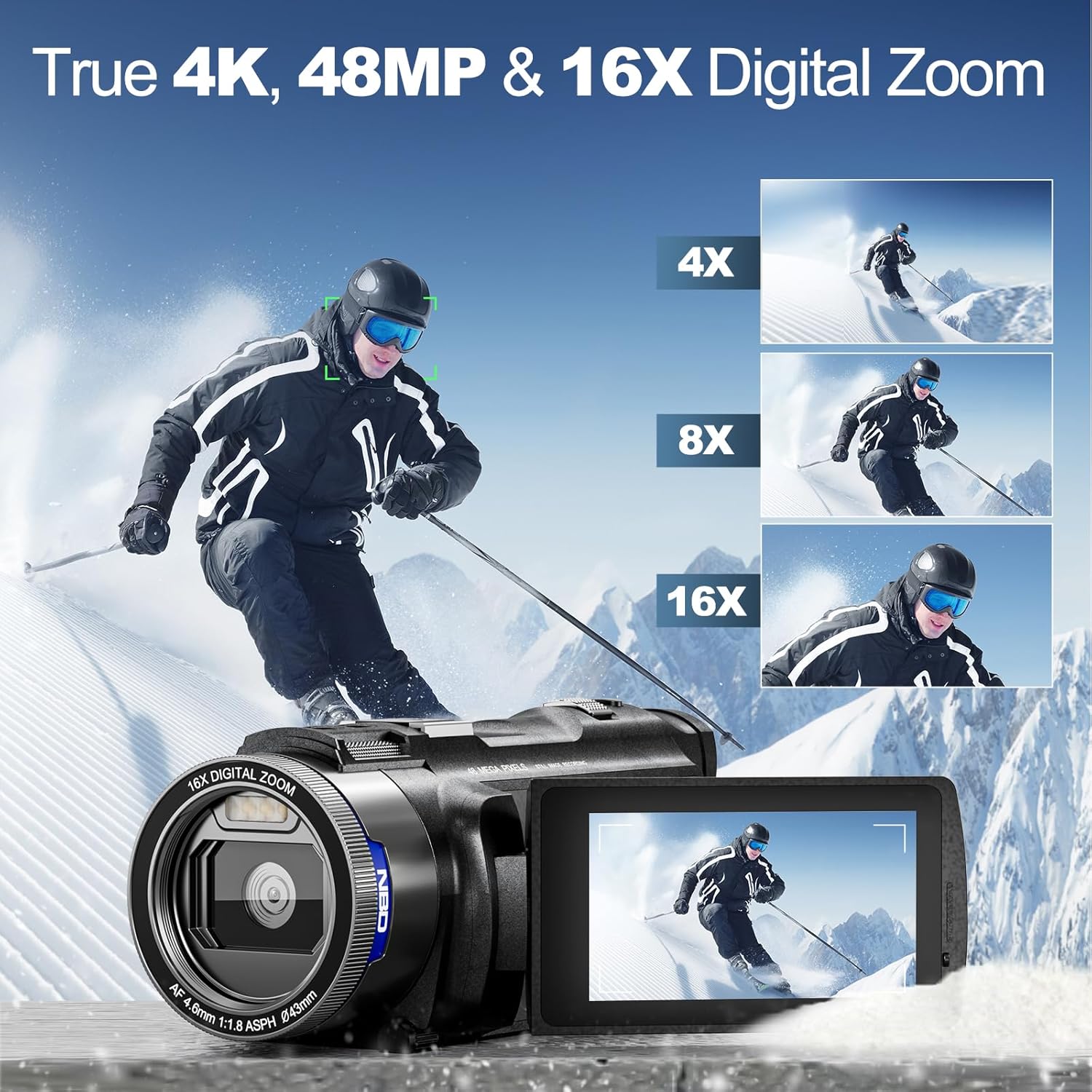 NBD 4K HD&48MP Camcorder Video - огляд і ціна Lifestyle In Korean