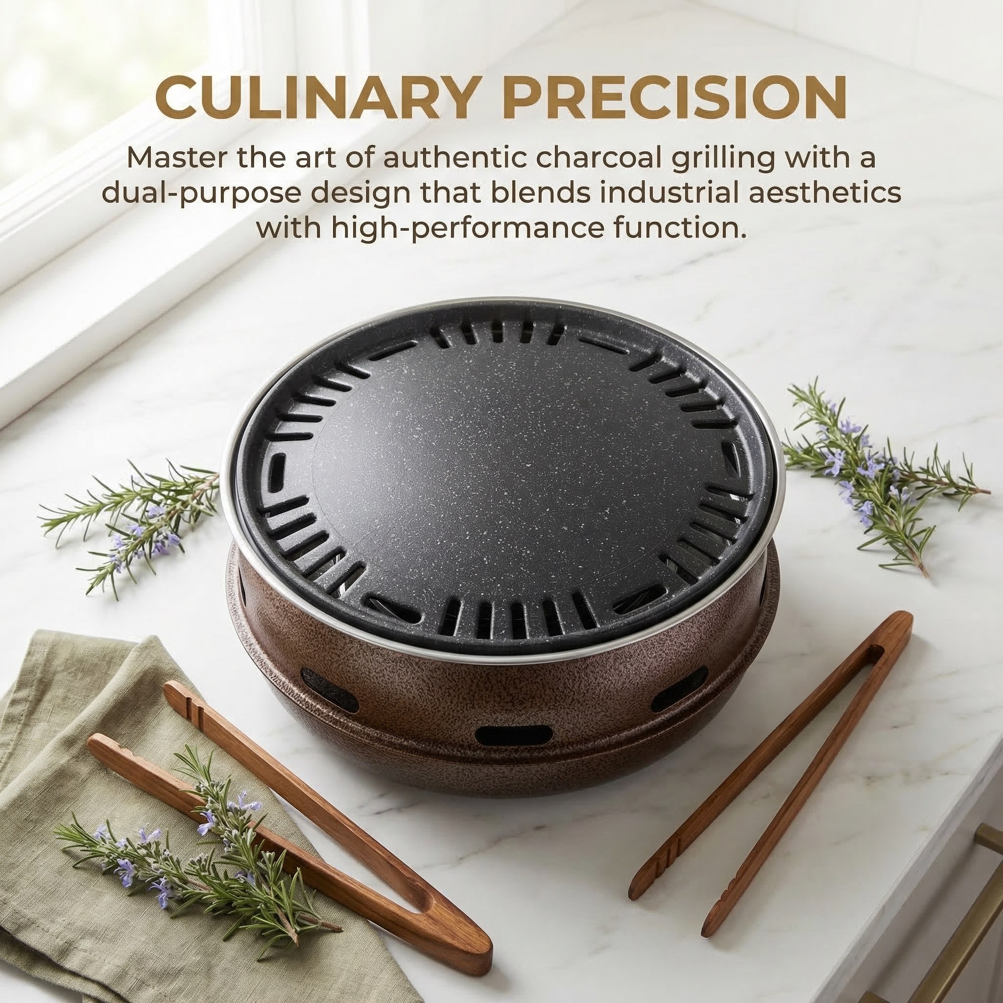 Portable Charcoal BBQ Grill, D - огляд і ціна Korean Bbq Grill
