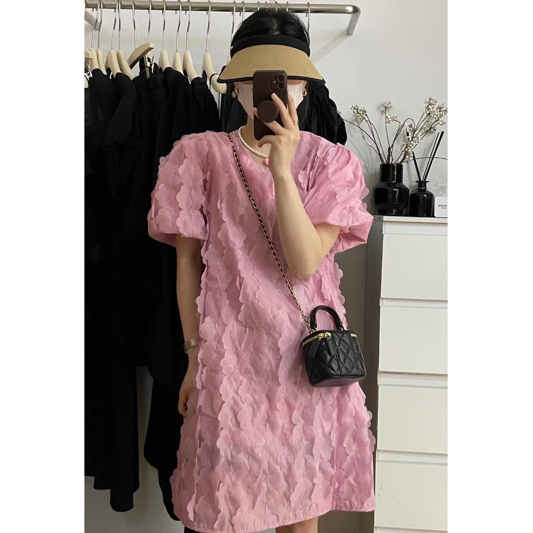 Floral Bubble Sleeve Dress Kor - огляд і ціна The Korean Lifestyle