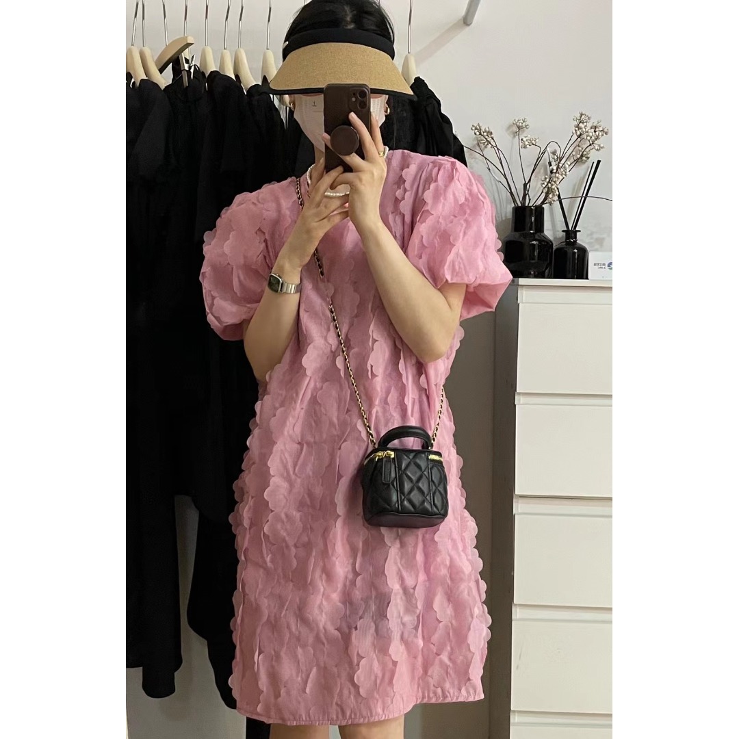 Floral Bubble Sleeve Dress Kor - огляд і ціна The Korean Lifestyle
