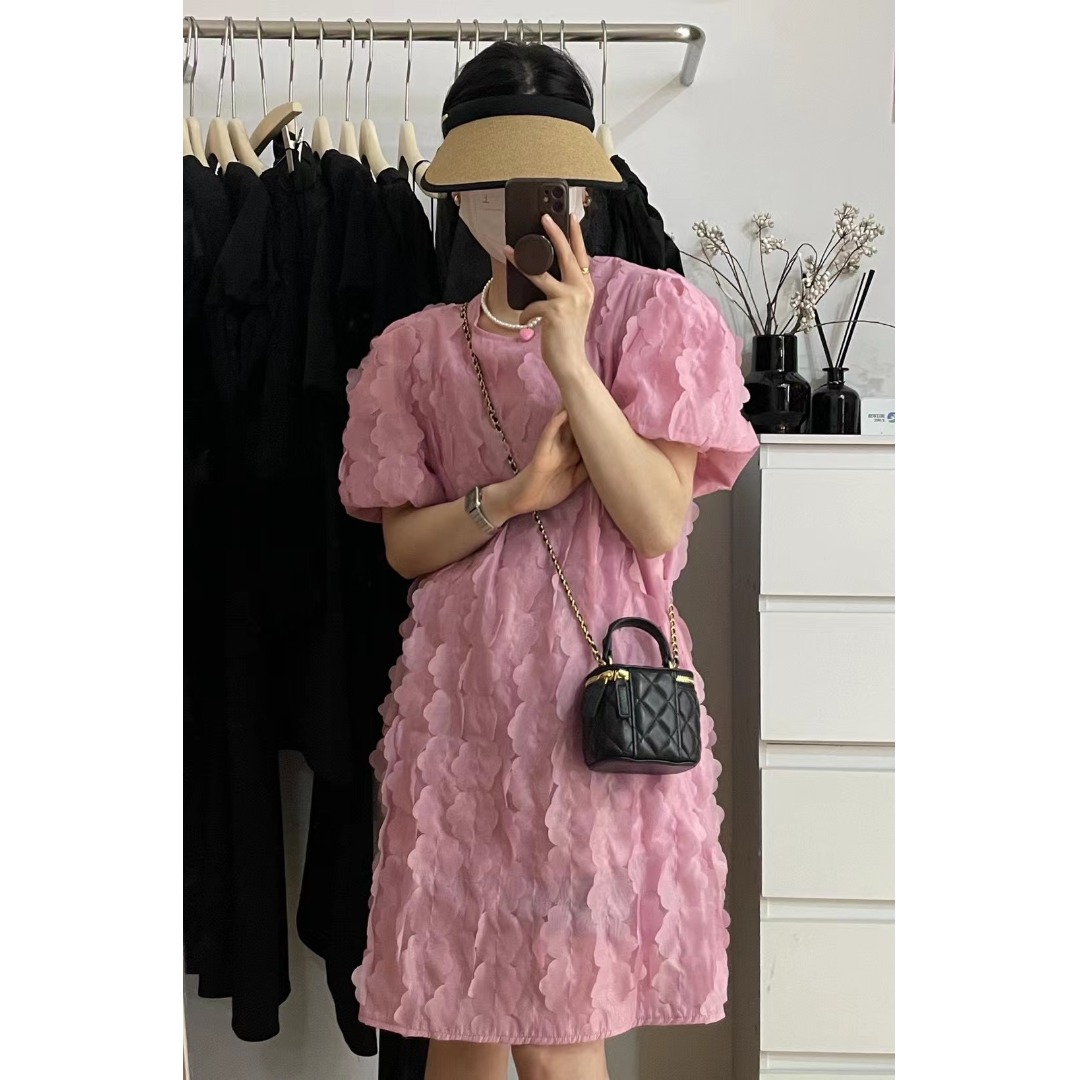 Floral Bubble Sleeve Dress Kor - огляд і ціна The Korean Lifestyle