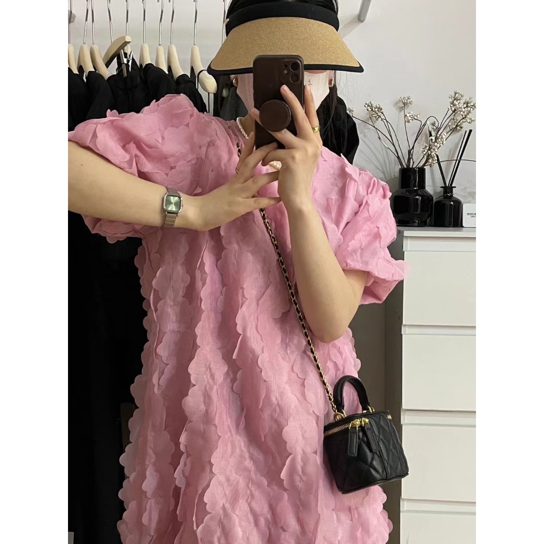 Floral Bubble Sleeve Dress Kor - огляд і ціна The Korean Lifestyle